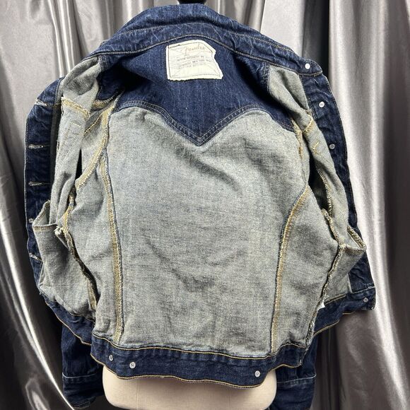 Fender Denim Jacket Women's M Rock & Roll Embroidered Blue Jean Cropped RARE - Picture 13 of 17